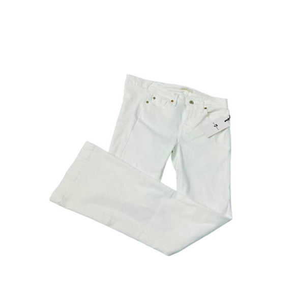 NWT! 7 For All Mankind WOMEN Modern Dojo flared jeans WHITE/ 27 - Picture 5 of 13